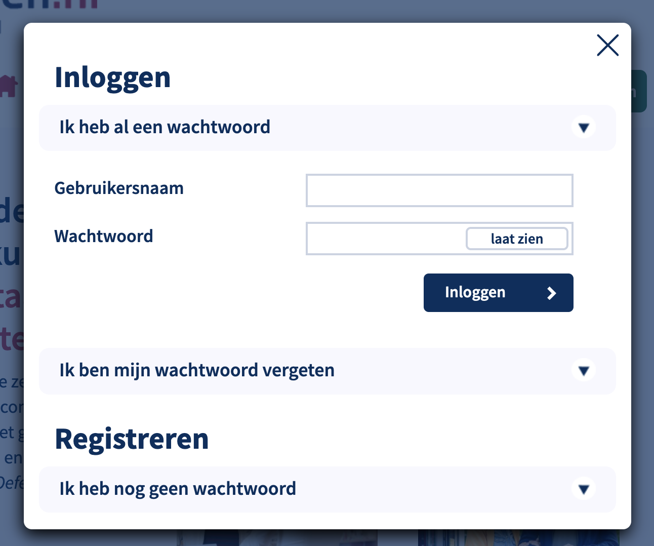 inloggen