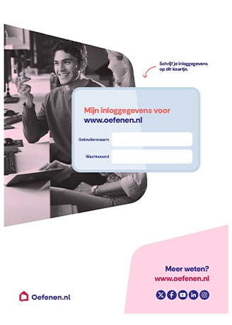 Ponskaart Promotiemateriaal Oefenen.nl
