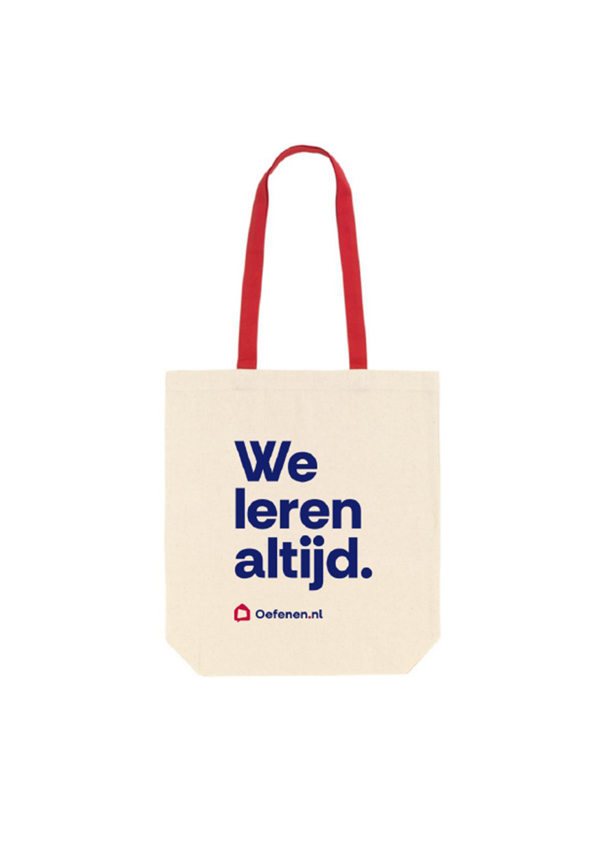 Oefenen tas Promotiemateriaal Oefenen.nl